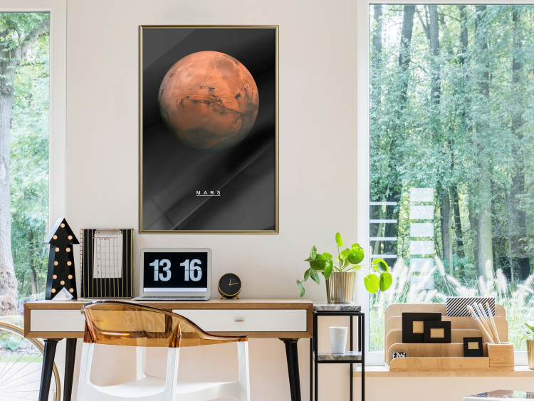 Wall Poster Mars - English text and red planet against a black space backdrop 116737 additionalImage 7