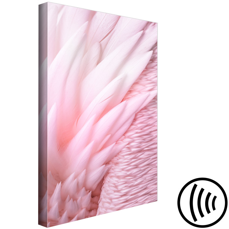Canvas Print Pink feathers - the delicacy and subtlety of the unique bird nature 117137 additionalImage 6