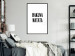 Wall Poster Hakuna Matata - minimalist black and white composition with a text 117437 additionalThumb 4