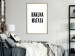 Wall Poster Hakuna Matata - minimalist black and white composition with a text 117437 additionalThumb 5