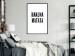 Wall Poster Hakuna Matata - minimalist black and white composition with a text 117437 additionalThumb 3