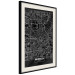 Poster Dark Map of Munich - black and white composition with simple inscriptions 118137 additionalThumb 3