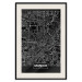 Poster Dark Map of Munich - black and white composition with simple inscriptions 118137 additionalThumb 18