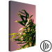 Canvas Print A floral twist - a minimalist photo of a leaf detail in pink 118937 additionalThumb 6