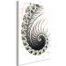 Canvas Print Spiral fractals - a psychedelic pattern on a white background 122737 additionalThumb 2
