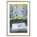 Poster Metropolis - newspapers with captions and yellow cars against skyscrapers 123637 additionalThumb 16