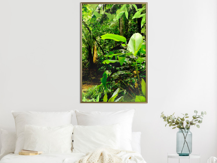 Wall Poster Lungs of the Earth - jungle landscape scenery with lush green leaves 123937 additionalImage 7