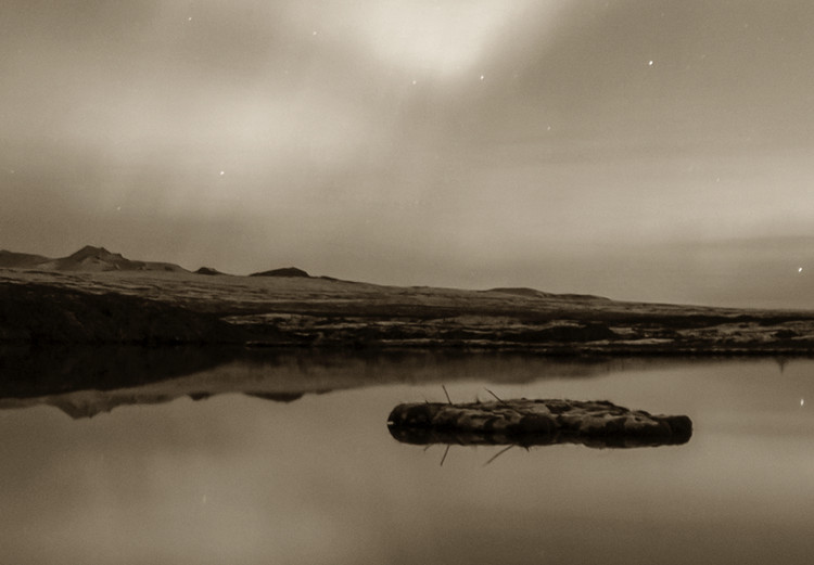 Large canvas print Lake in Sepia [Large Format] 125537 additionalImage 3
