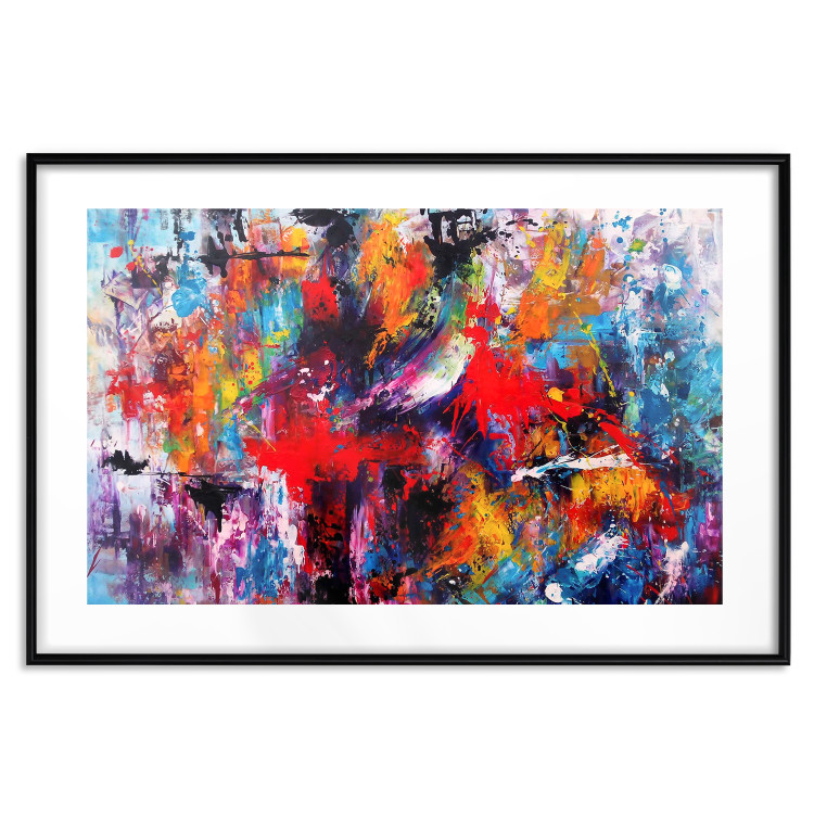 Wall Poster Finesse - explosive watercolor composition in an abstract motif 127037 additionalImage 15