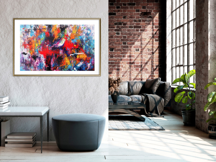 Wall Poster Finesse - explosive watercolor composition in an abstract motif 127037 additionalImage 13