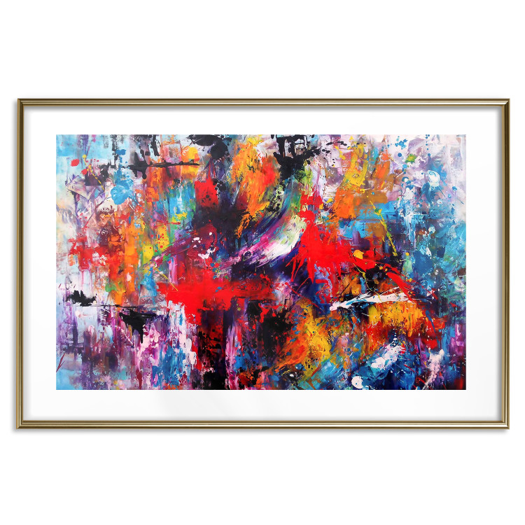 Wall Poster Finesse - explosive watercolor composition in an abstract motif 127037 additionalImage 14
