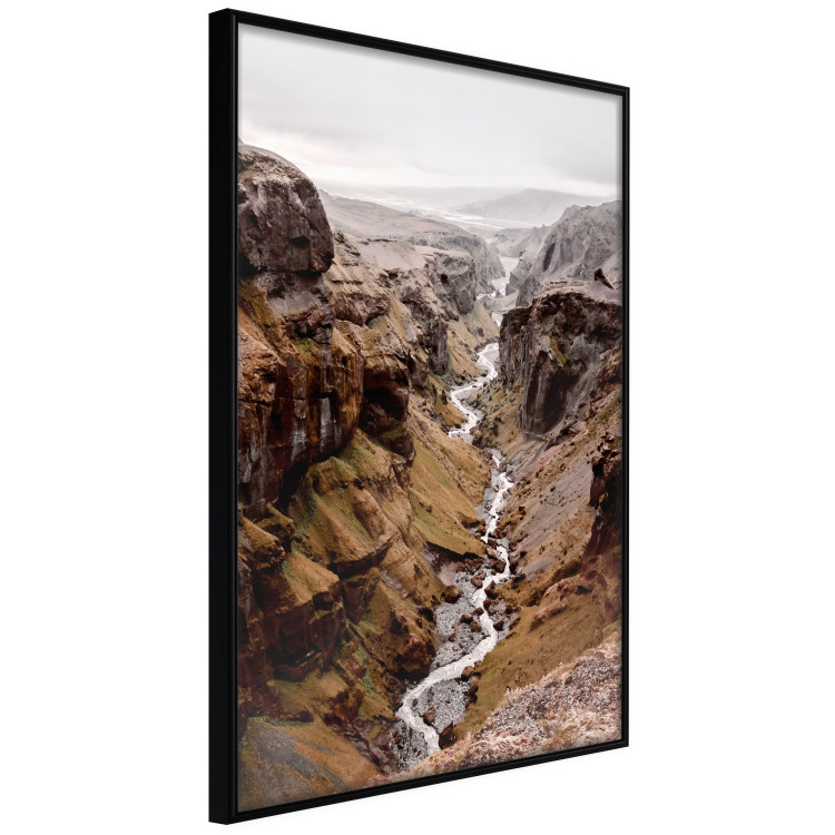 Poster River of Time - landscape of a river amidst rocky mountains against a clear sky 130237 additionalImage 13
