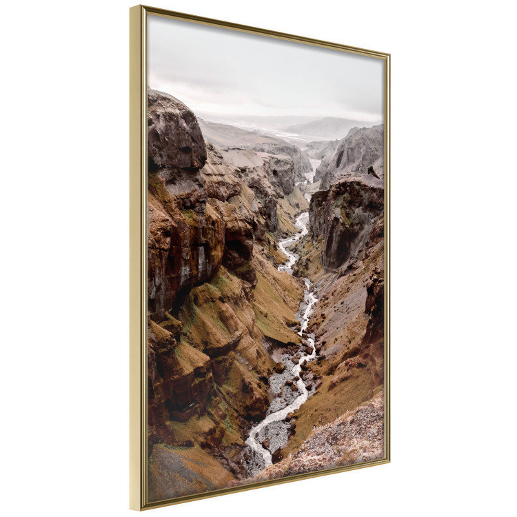 Poster River of Time - landscape of a river amidst rocky mountains against a clear sky 130237 additionalImage 12
