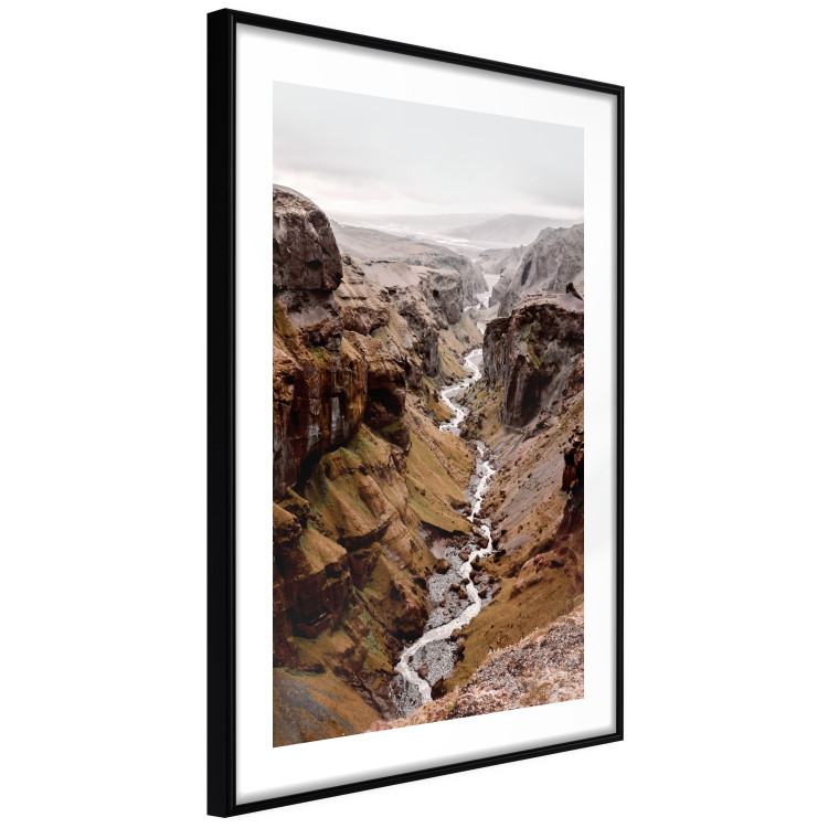 Poster River of Time - landscape of a river amidst rocky mountains against a clear sky 130237 additionalImage 6