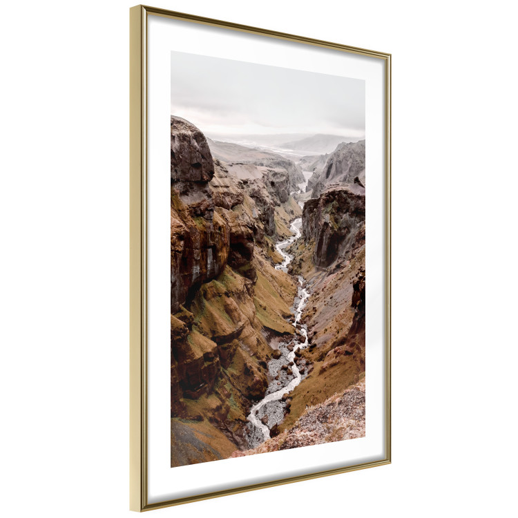 Poster River of Time - landscape of a river amidst rocky mountains against a clear sky 130237 additionalImage 9
