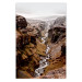 Poster River of Time - landscape of a river amidst rocky mountains against a clear sky 130237