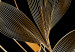 Wall Poster Delicacy of Lilies - abstract golden lily on a solid black background 130337 additionalThumb 10