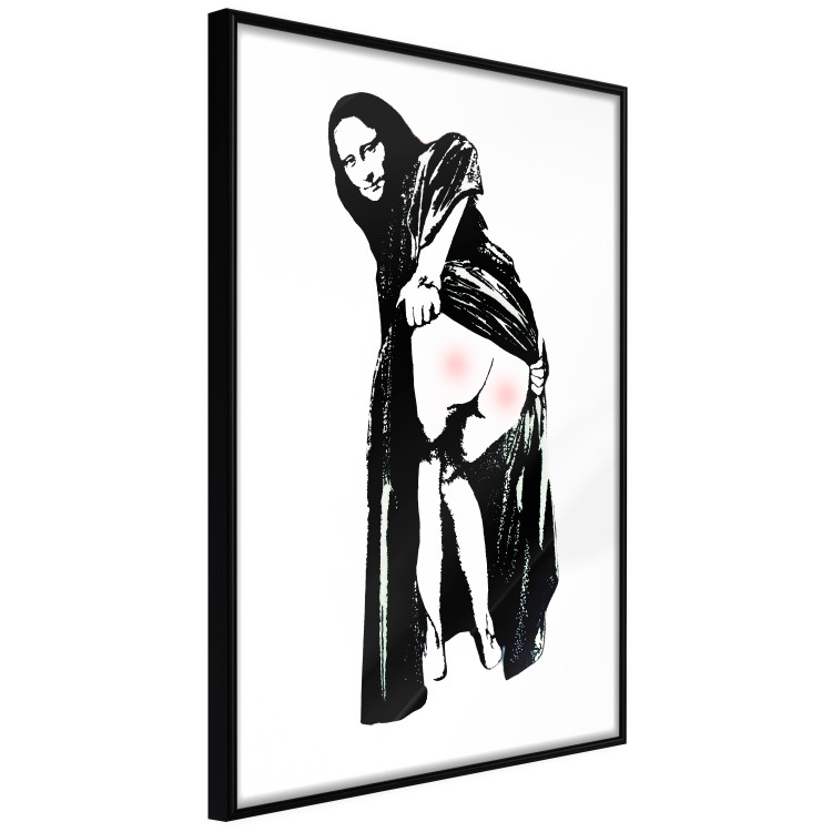 Poster Painful Sitting - black and white woman showing sore buttocks 132437 additionalImage 10