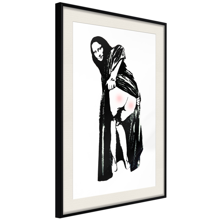 Poster Painful Sitting - black and white woman showing sore buttocks 132437 additionalImage 3