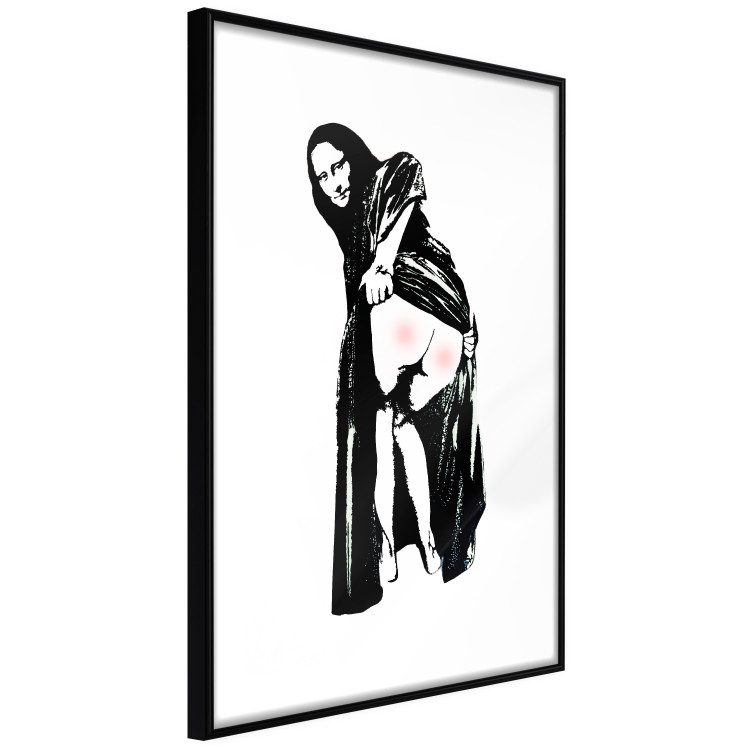 Poster Painful Sitting - black and white woman showing sore buttocks 132437 additionalImage 13