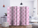 Folding Screen Pink Lady II (5-piece) - composition adorned with small crystals 132737 additionalThumb 2