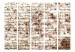 Folding Screen Time Streaks II (5-piece) - composition with old brick texture 132837 additionalThumb 3