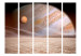 Folding Screen Small and Big Planet II (5-piece) - space fantasy in beige tones 132937 additionalThumb 3