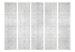 Room Divider Screen Domino II (5-piece) - gray composition with a concrete texture background 133437 additionalThumb 3