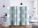 Room Separator Blue Sweetness II (5-piece) - composition in white dots 133537 additionalThumb 2
