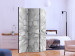 Room Divider Screen White Dahlia - uneven white geometric figures in zen style 133637 additionalThumb 2