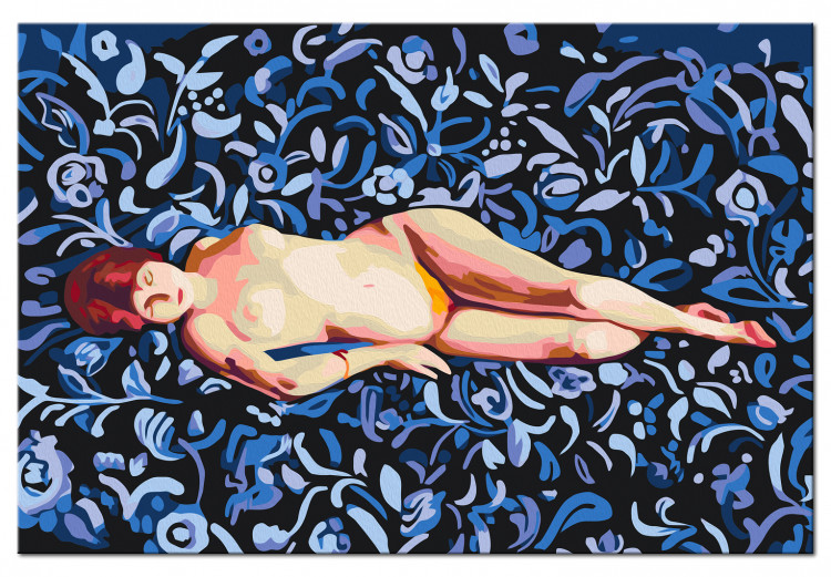 Paint by Number Kit Nude on a Blue Background 134537 additionalImage 6