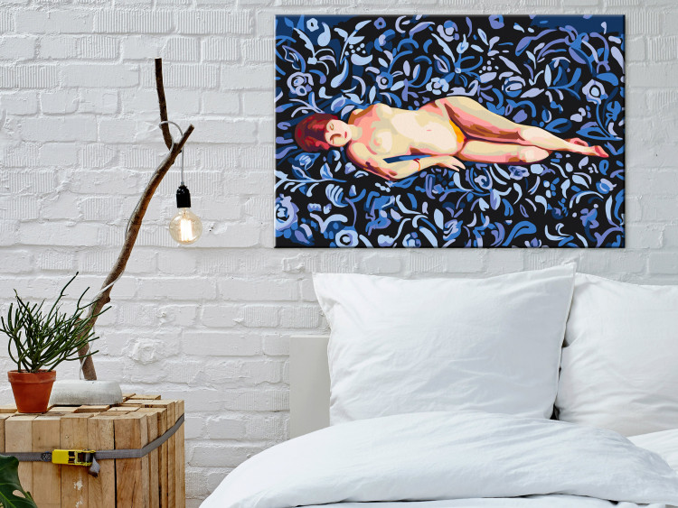 Paint by Number Kit Nude on a Blue Background 134537 additionalImage 2