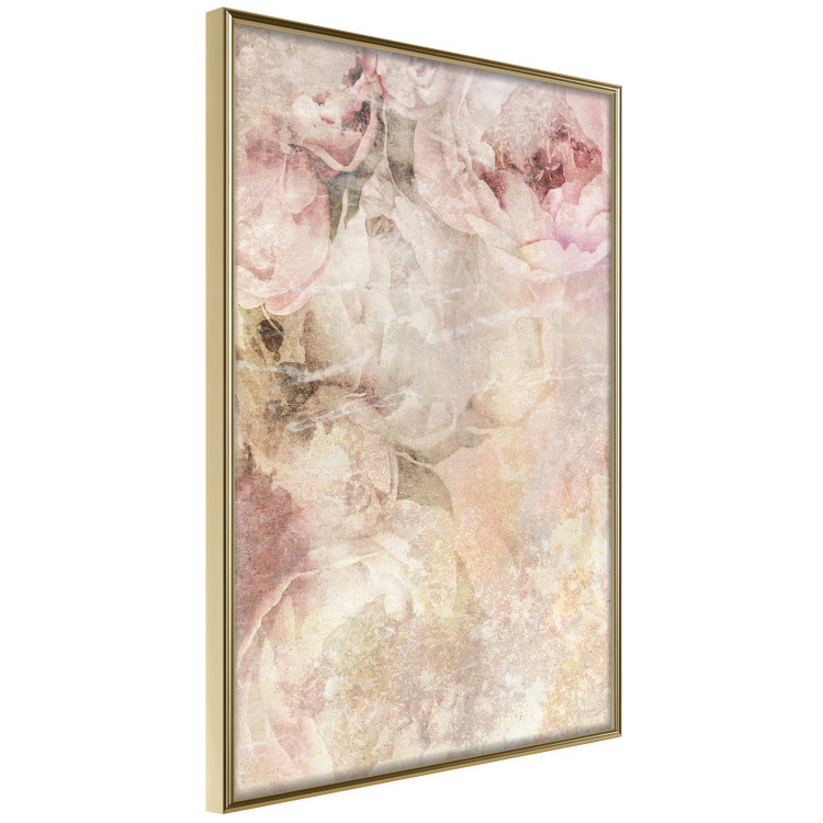 Poster Late Summer - warm floral composition with pink peony flowers 136037 additionalImage 27