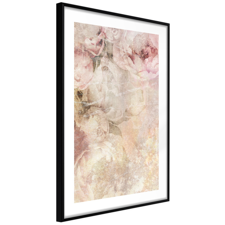 Poster Late Summer - warm floral composition with pink peony flowers 136037 additionalImage 20