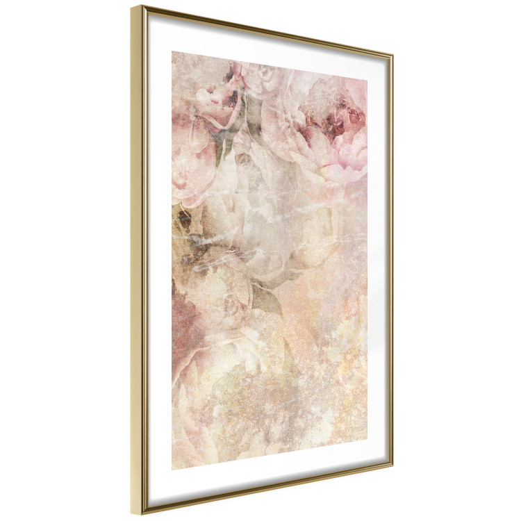 Poster Late Summer - warm floral composition with pink peony flowers 136037 additionalImage 14