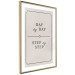 Wall Poster Day by Day - simple composition with English text on a beige background 137237 additionalThumb 17