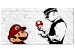 Large canvas print Mario Bros (Banksy) II [Large Format] 137537