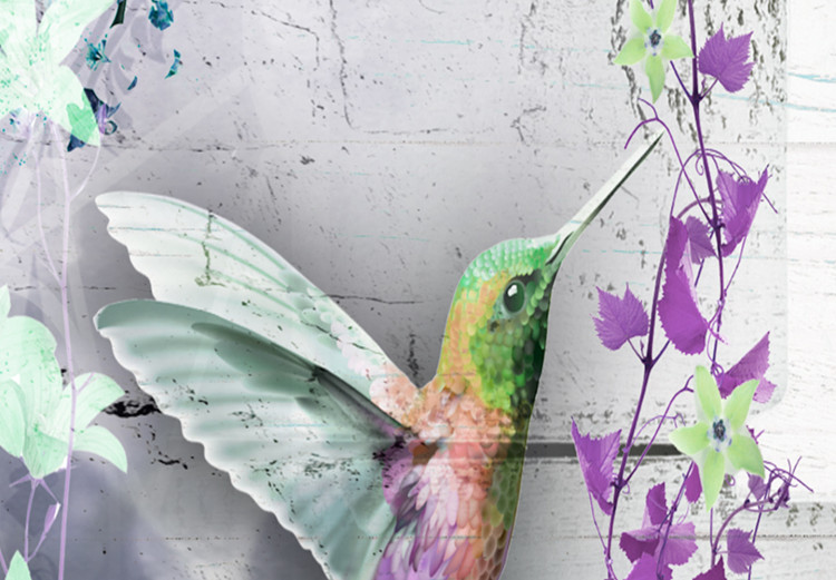 Large canvas print Home and Hummingbirds - Green II [Large Format] 137637 additionalImage 3