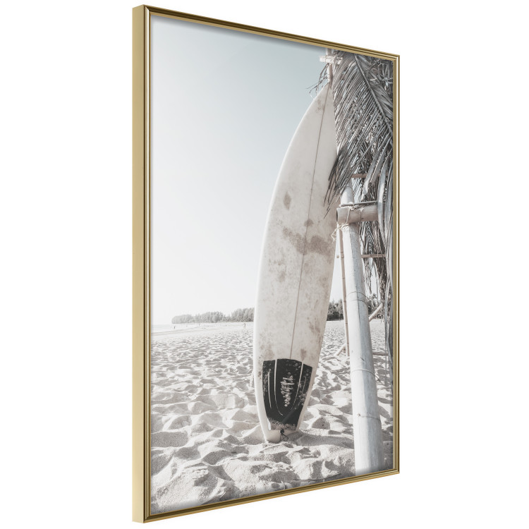 Wall Poster Surfboard - summer landscape of a sandy beach against the sky 137837 additionalImage 8