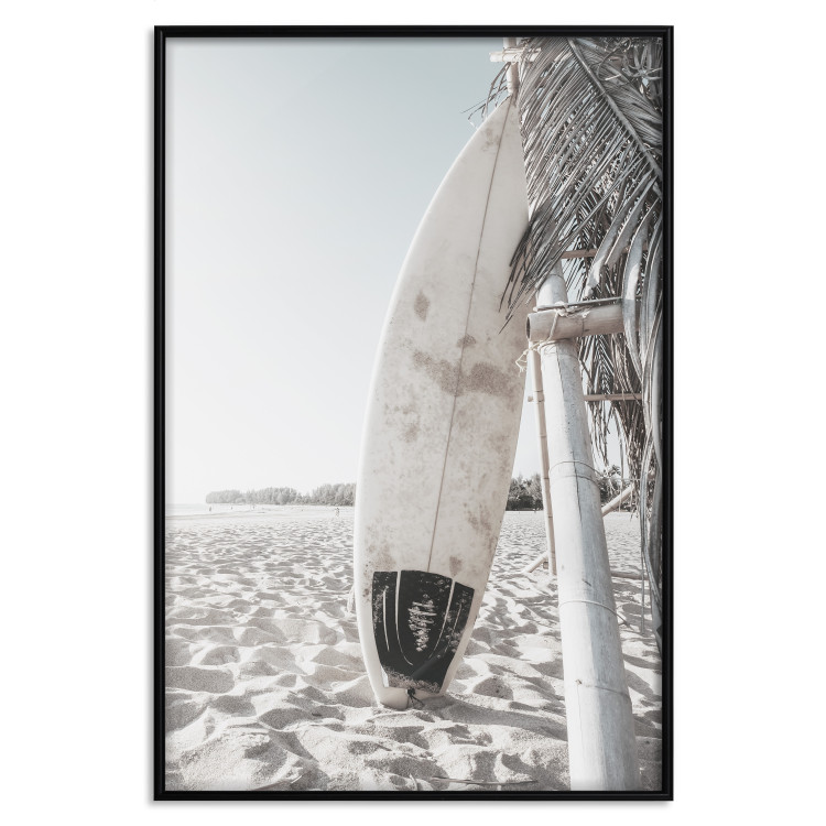 Wall Poster Surfboard - summer landscape of a sandy beach against the sky 137837 additionalImage 10