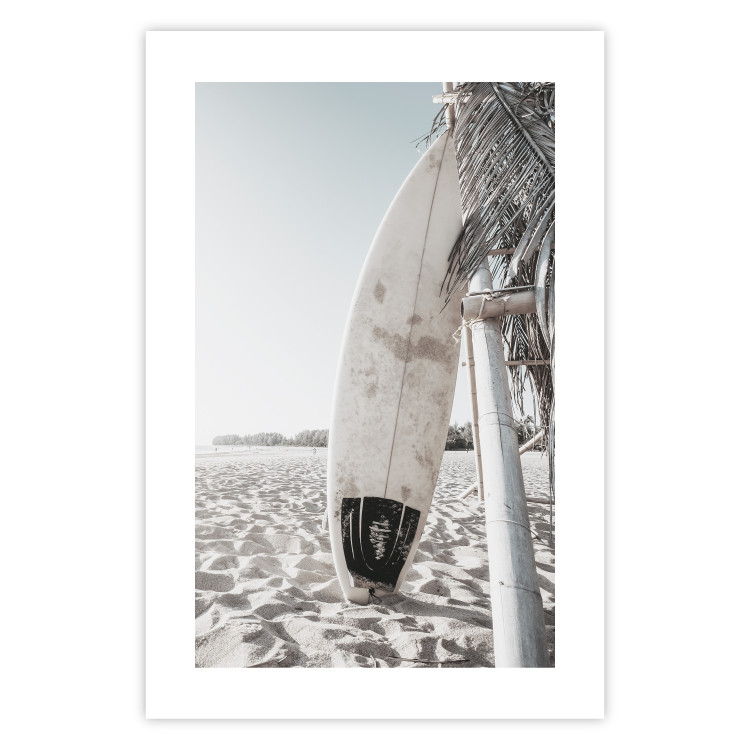 Wall Poster Surfboard - summer landscape of a sandy beach against the sky 137837 additionalImage 11