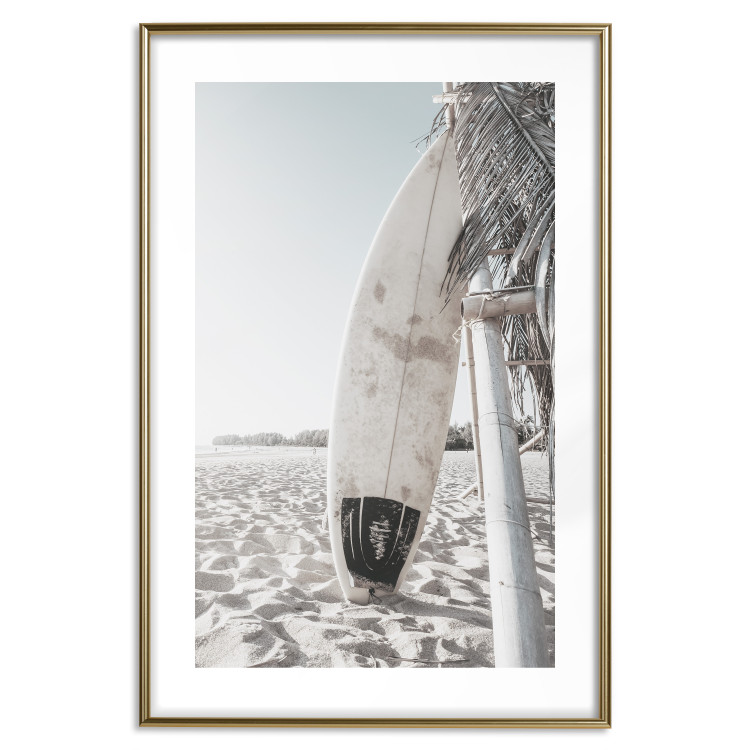 Wall Poster Surfboard - summer landscape of a sandy beach against the sky 137837 additionalImage 13