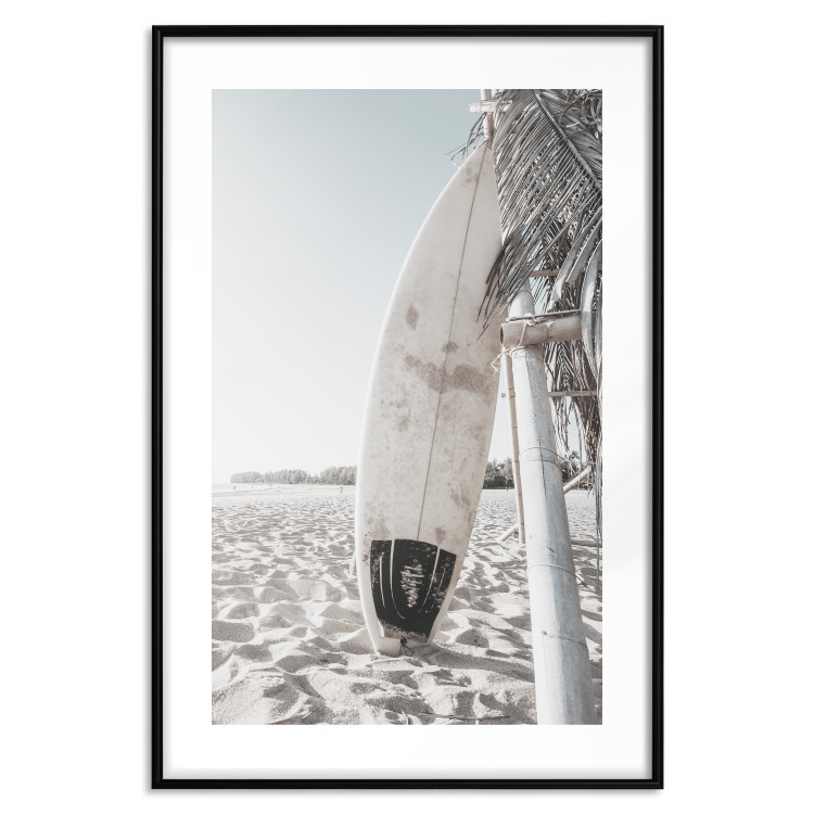 Wall Poster Surfboard - summer landscape of a sandy beach against the sky 137837 additionalImage 14