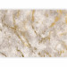 Photo Wallpaper Beige abstract - beige marble background with golden patterns 138537 additionalThumb 5
