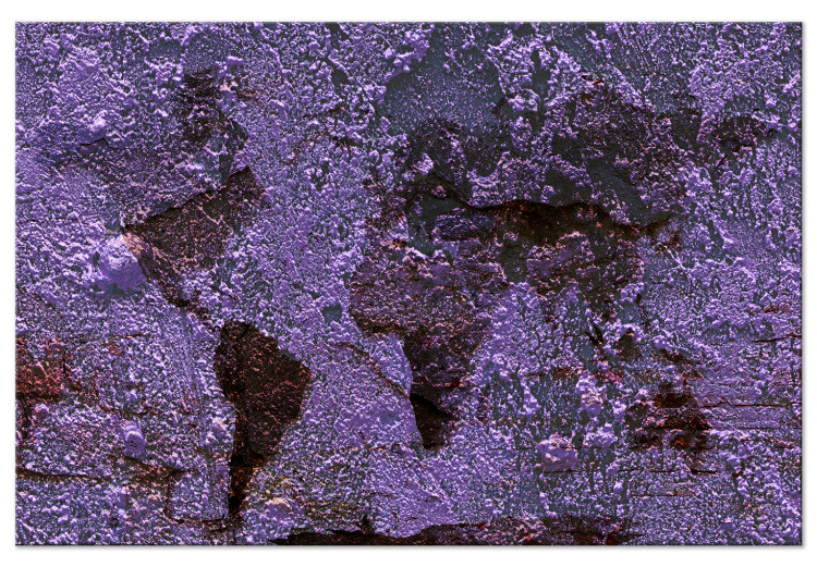 Canvas Art Print Purple Shade Map (1-piece) Wide - purple world map 142337