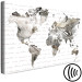 Canvas Art Print Between the Lines (1-piece) Wide - world map and abstraction 143137 additionalThumb 6