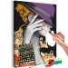 Paint by Number Kit Japanese Elegance - Woman in a Purple Hat and a Colorful Shirt 144137 additionalThumb 4