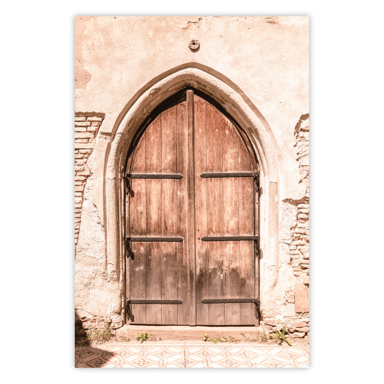 Poster Mysterious Gate - Architectural Detail in the Form of a Hidden Door 145237