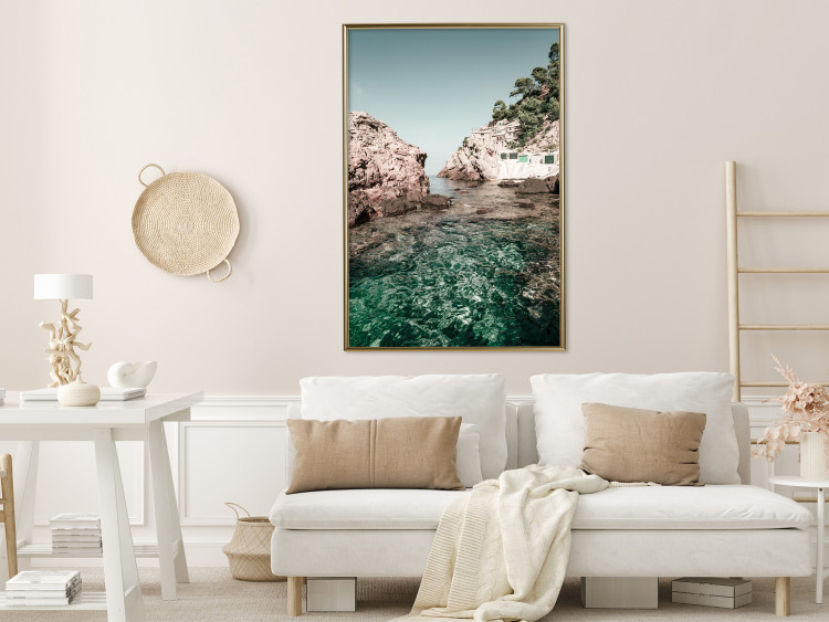 Wall Poster Rocks in the Balearic Islands - Seascape With Houses in the Background 145337 additionalImage 9