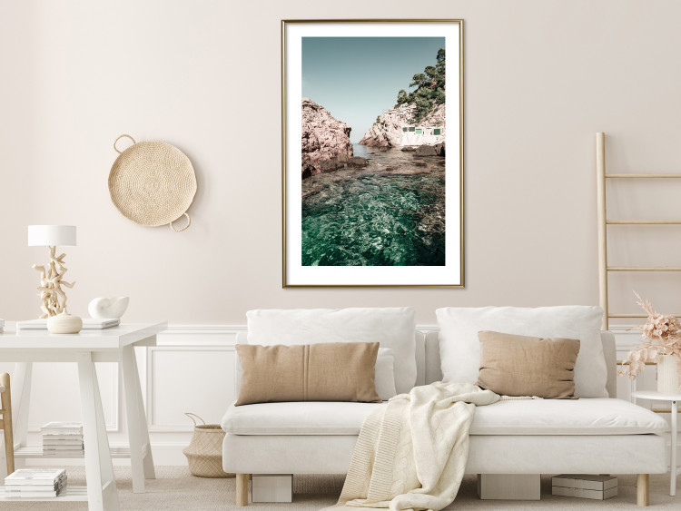 Wall Poster Rocks in the Balearic Islands - Seascape With Houses in the Background 145337 additionalImage 13